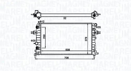 воден радиатор MAGNETI MARELLI 350213161700