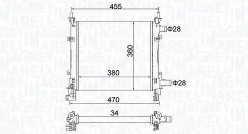 воден радиатор MAGNETI MARELLI 350213161900