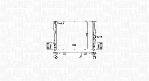 воден радиатор MAGNETI MARELLI 350213162700