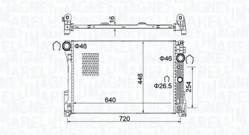 воден радиатор MAGNETI MARELLI 350213163300