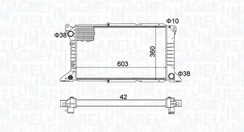 воден радиатор MAGNETI MARELLI 350213163800