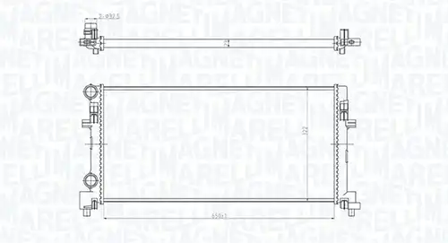 воден радиатор MAGNETI MARELLI 350213166200