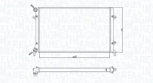 воден радиатор MAGNETI MARELLI 350213166900
