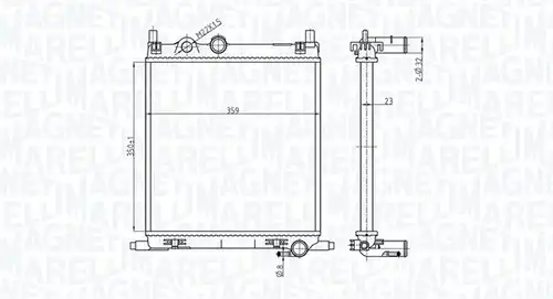 воден радиатор MAGNETI MARELLI 350213167500