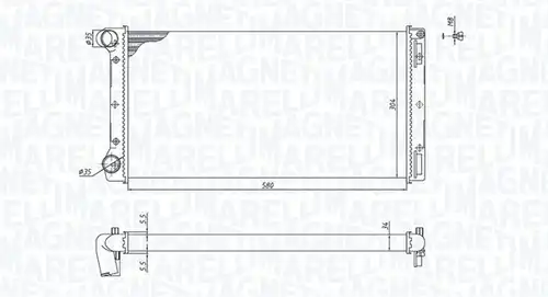 воден радиатор MAGNETI MARELLI 350213168000