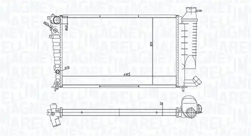 воден радиатор MAGNETI MARELLI 350213168400
