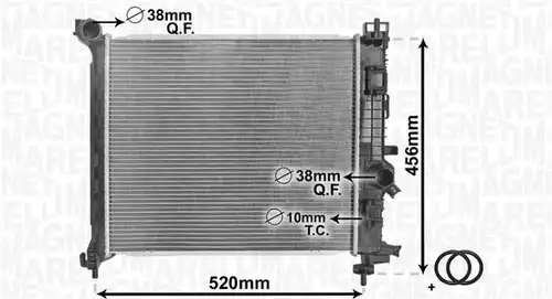 воден радиатор MAGNETI MARELLI 350213168800