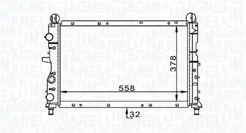 воден радиатор MAGNETI MARELLI 350213168900