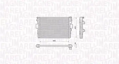 воден радиатор MAGNETI MARELLI 350213169000