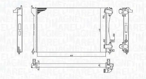 воден радиатор MAGNETI MARELLI 350213171300
