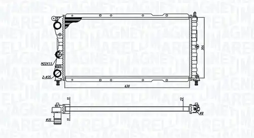 воден радиатор MAGNETI MARELLI 350213171400