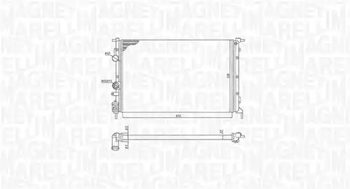 воден радиатор MAGNETI MARELLI 350213171700