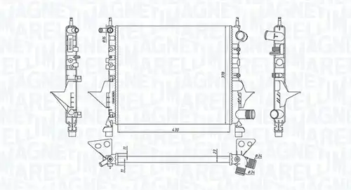воден радиатор MAGNETI MARELLI 350213171800