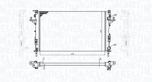 воден радиатор MAGNETI MARELLI 350213171900