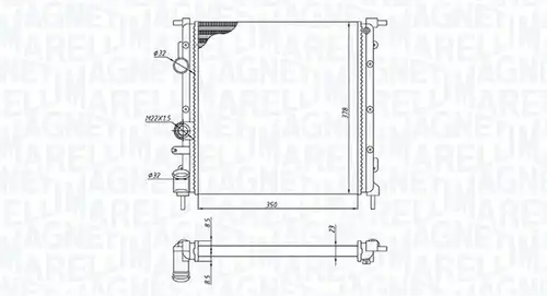 воден радиатор MAGNETI MARELLI 350213172100