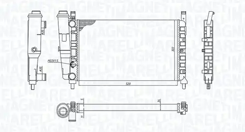 воден радиатор MAGNETI MARELLI 350213172400