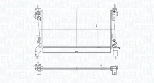 воден радиатор MAGNETI MARELLI 350213172600