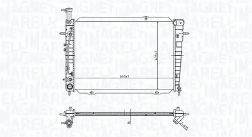воден радиатор MAGNETI MARELLI 350213173300