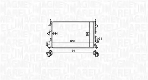 воден радиатор MAGNETI MARELLI 350213173700