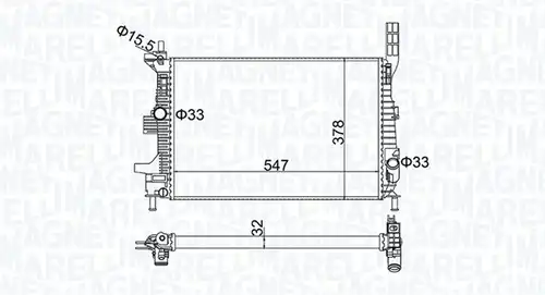 воден радиатор MAGNETI MARELLI 350213173800