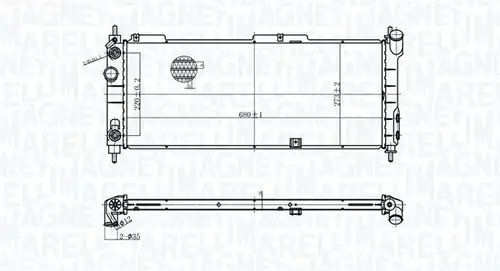 воден радиатор MAGNETI MARELLI 350213174400