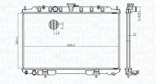 воден радиатор MAGNETI MARELLI 350213175700