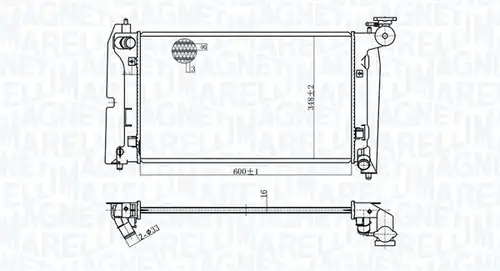 воден радиатор MAGNETI MARELLI 350213175800
