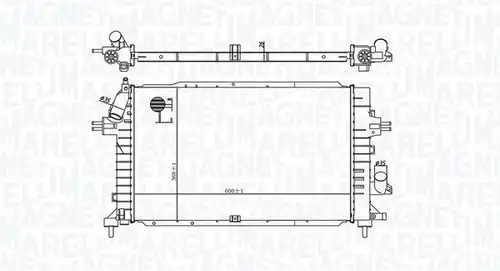 воден радиатор MAGNETI MARELLI 350213176100