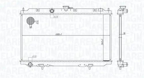 воден радиатор MAGNETI MARELLI 350213176200
