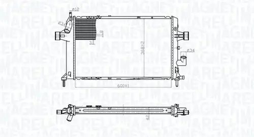 воден радиатор MAGNETI MARELLI 350213176700