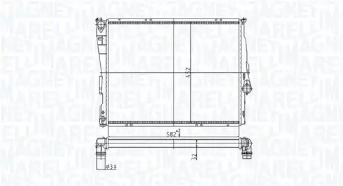 воден радиатор MAGNETI MARELLI 350213176800