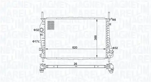 воден радиатор MAGNETI MARELLI 350213177600