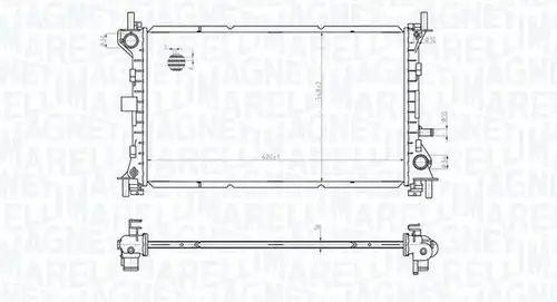 воден радиатор MAGNETI MARELLI 350213178100