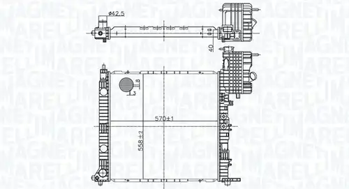 воден радиатор MAGNETI MARELLI 350213178500
