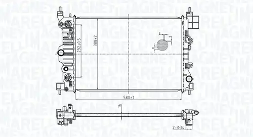 воден радиатор MAGNETI MARELLI 350213178900