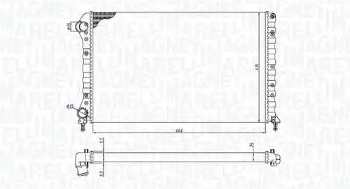 воден радиатор MAGNETI MARELLI 350213179000