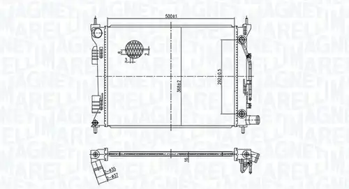 воден радиатор MAGNETI MARELLI 350213179400