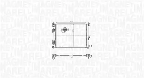 воден радиатор MAGNETI MARELLI 350213179500