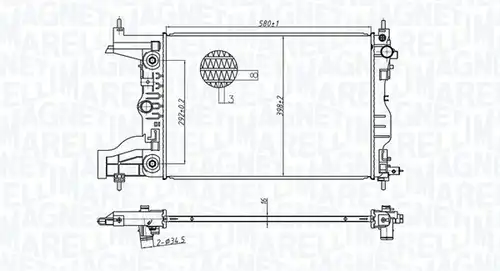 воден радиатор MAGNETI MARELLI 350213179700