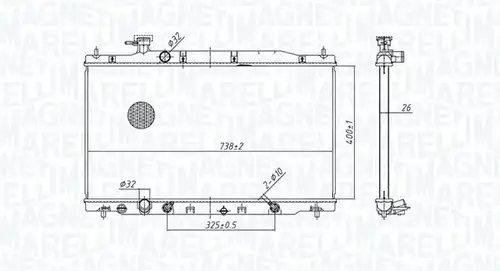 воден радиатор MAGNETI MARELLI 350213179900