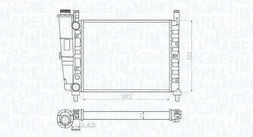воден радиатор MAGNETI MARELLI 350213180200