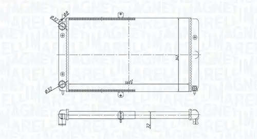 воден радиатор MAGNETI MARELLI 350213180700