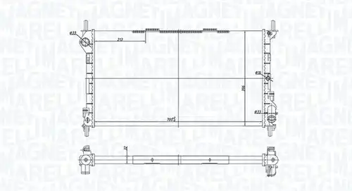 воден радиатор MAGNETI MARELLI 350213181200
