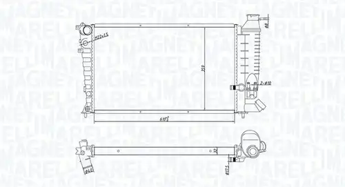 воден радиатор MAGNETI MARELLI 350213181800