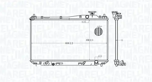 воден радиатор MAGNETI MARELLI 350213182700