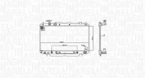 воден радиатор MAGNETI MARELLI 350213183200