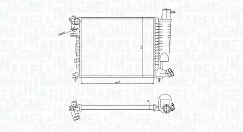 воден радиатор MAGNETI MARELLI 350213183400