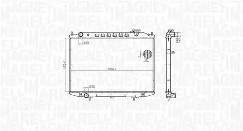 воден радиатор MAGNETI MARELLI 350213183500