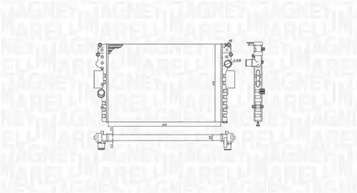 воден радиатор MAGNETI MARELLI 350213183800