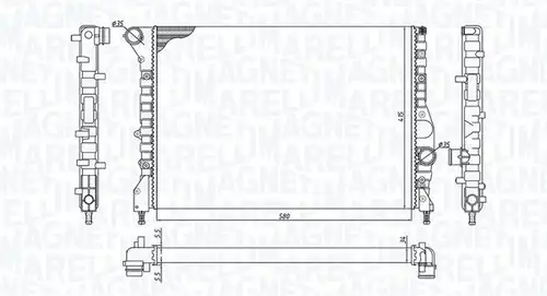 воден радиатор MAGNETI MARELLI 350213184200